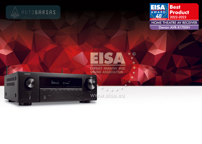 Eisa apdovanotas 2022-2023m namų kino stiprintuvas DENON AVR-X1700H Eisa apdovanotas 2022-2023m namų kino stiprintuvas DENON AVR-X1700H