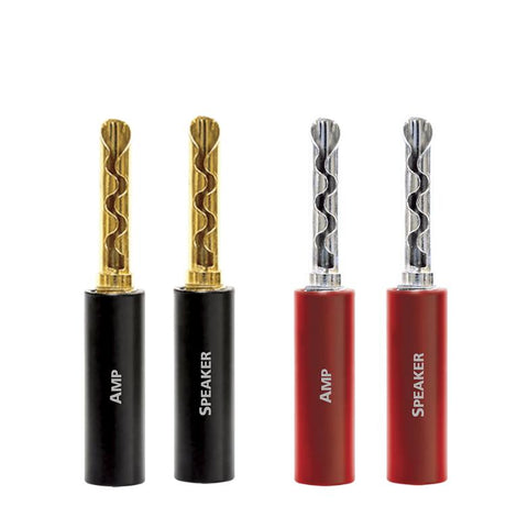 Banana connectors and plugs