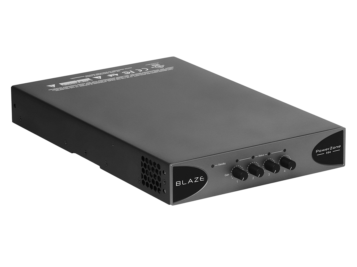 Blaze PowerZone 504, 4 kanalų stiprintuvas 500W