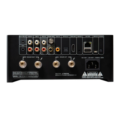 NAD C 700 V2, garso stiprintuvas su tinklo grotuvu, DAC ir HDMI-eARC