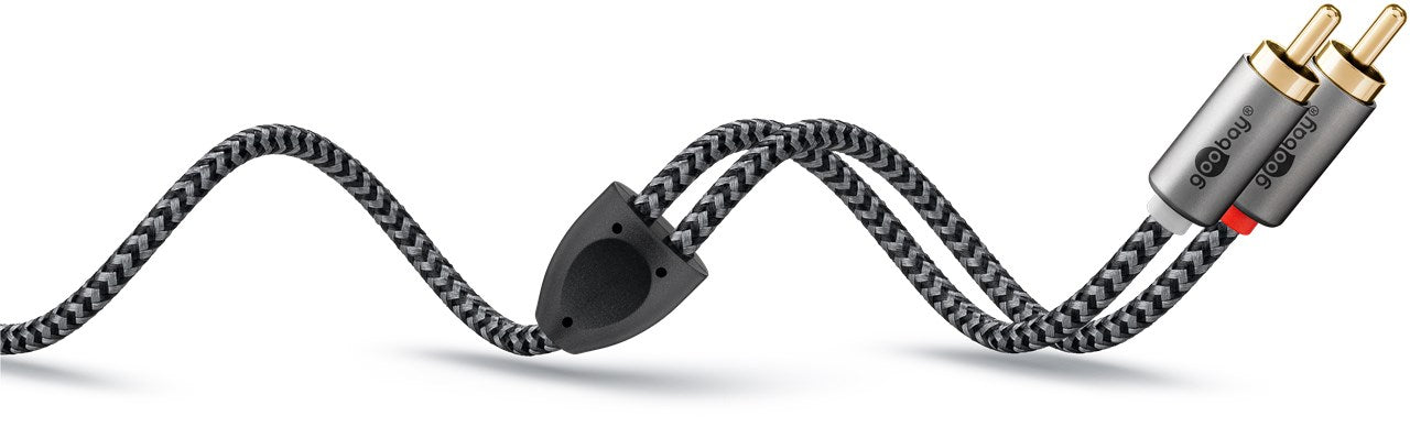 Goobay Audio Adapter Cable AUX, 3.5 mm į 2x RCA garso kabelis, 1 m