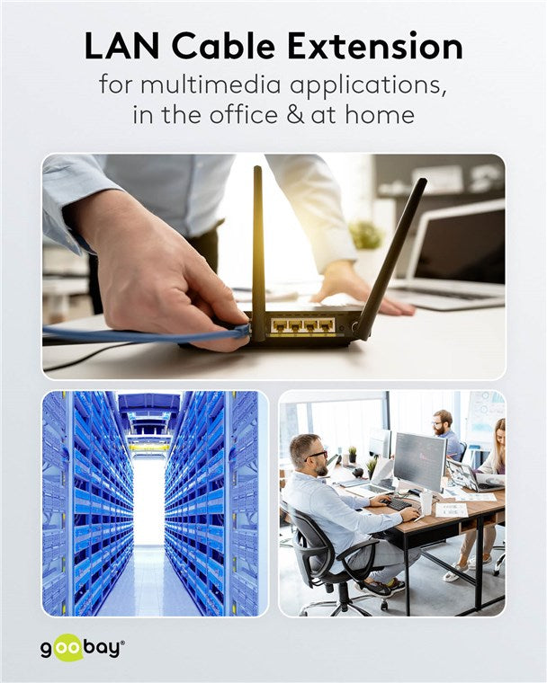 Goobay CAT 6A, S/FTP (PiMF) extension cable, 5m