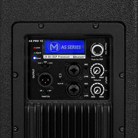 MAC MAH AS Pro 12, profesionali aktyvi kolonėlė su integruotu mikšeriu ir Bluetooth