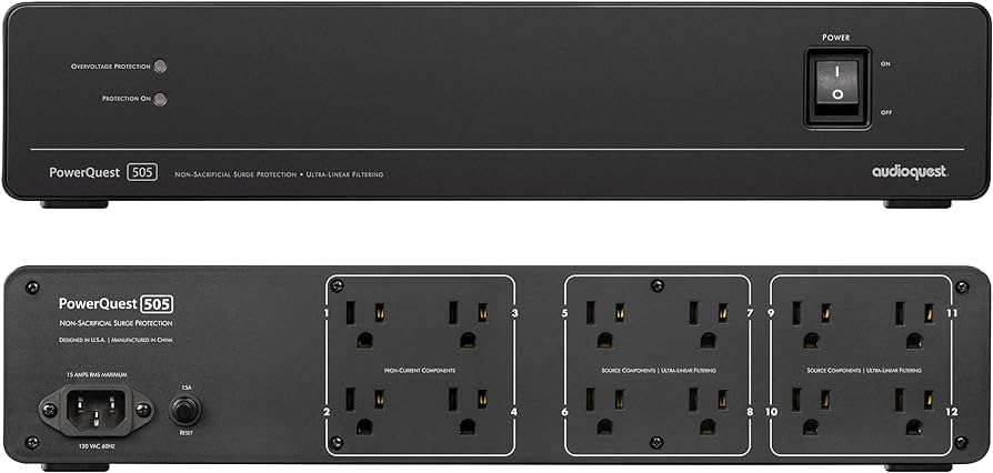 AudioQuest PowerQuest 505, maitinimo filtras