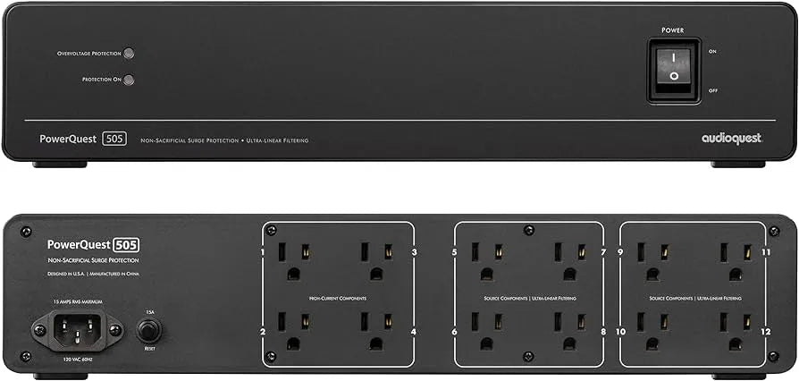 AudioQuest PowerQuest 505, maitinimo filtras