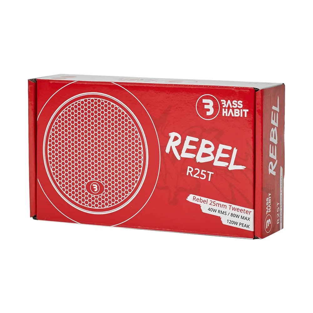 Bass Habit Rebel R25T, automobiliniai aukštų dažnių garsiakalbiai