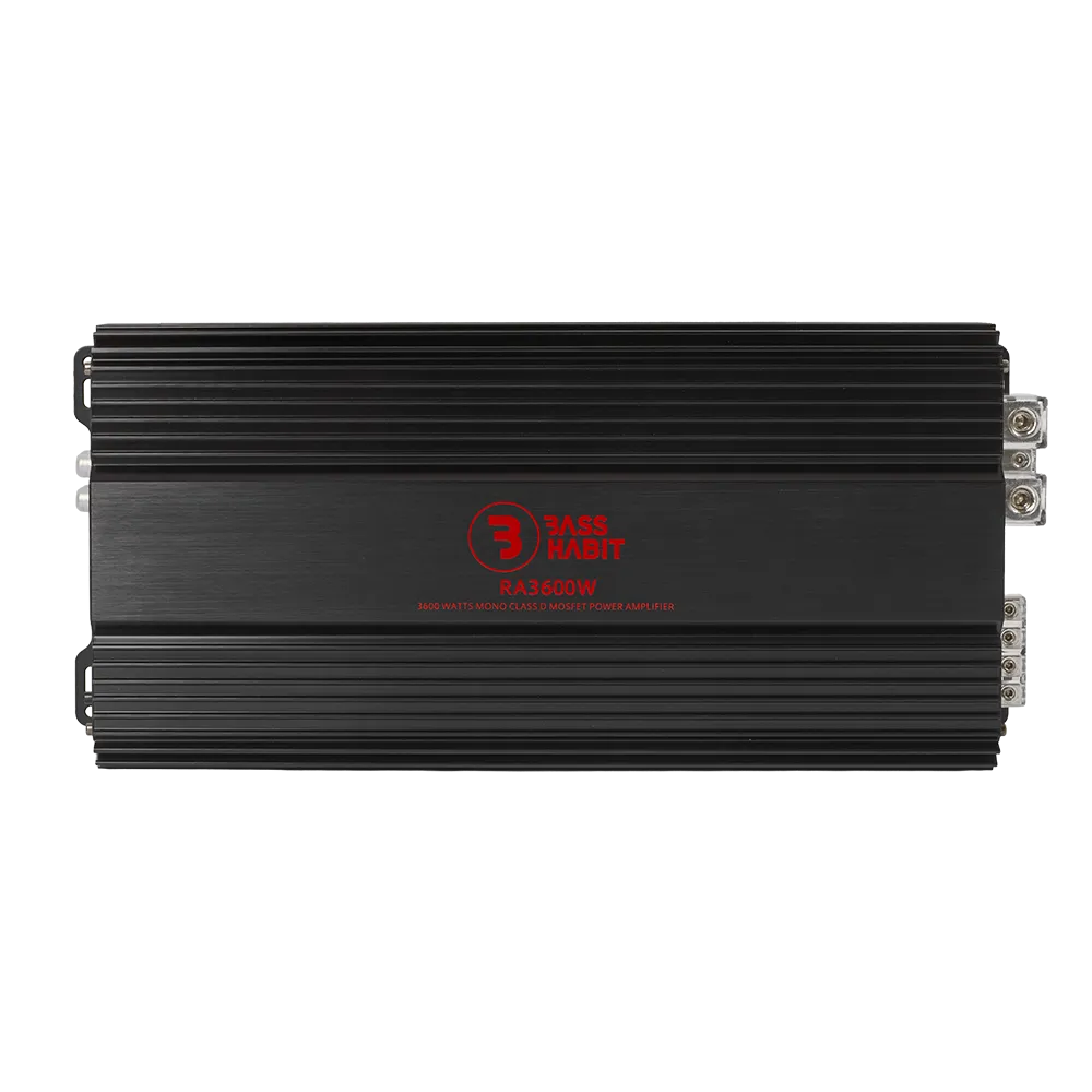 Bass Habit Rebel RA3600W, mono automobilinis garso stiprintuvas