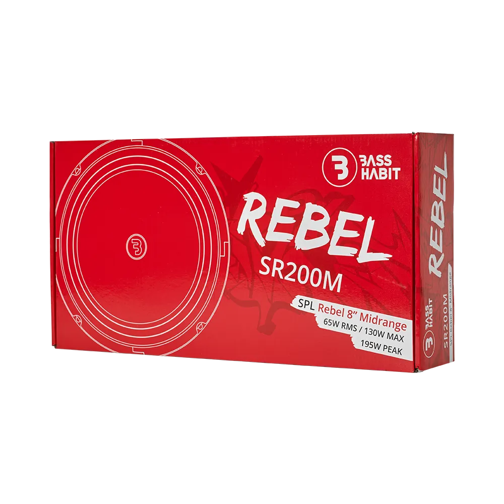 Bass Habit Rebel SR200M, 20cm priešbosiniai garsiakalbiai