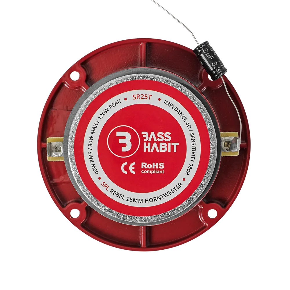 Bass Habit Rebel SR25T, automobiliniai aukštų dažnių garsiakalbiai