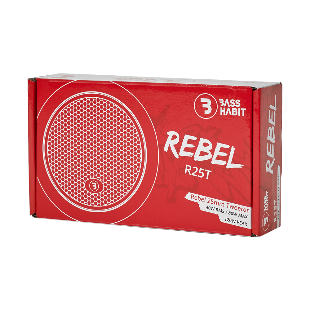 Bass Habit Rebel R25T, automobiliniai aukštų dažnių garsiakalbiai