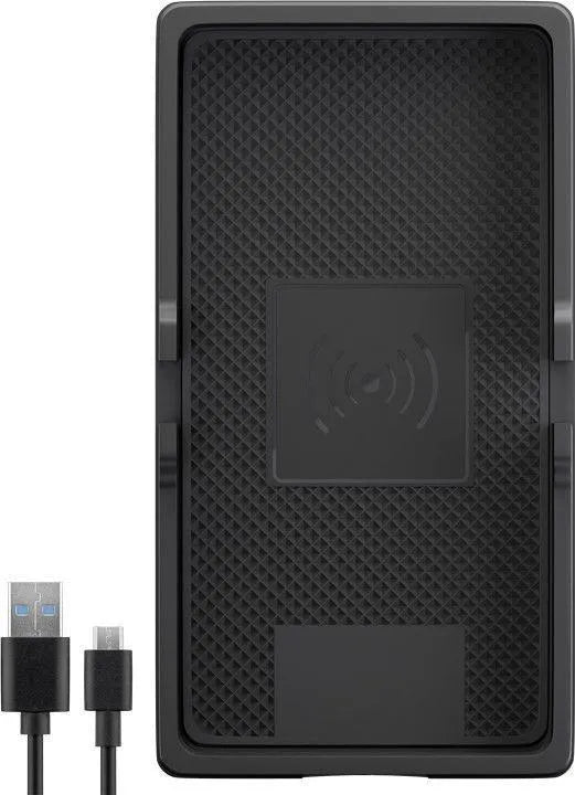 Belaidis greito įkrovimo kilimėlis Goobay 15W, skirtas naudoti transporto priemonėse