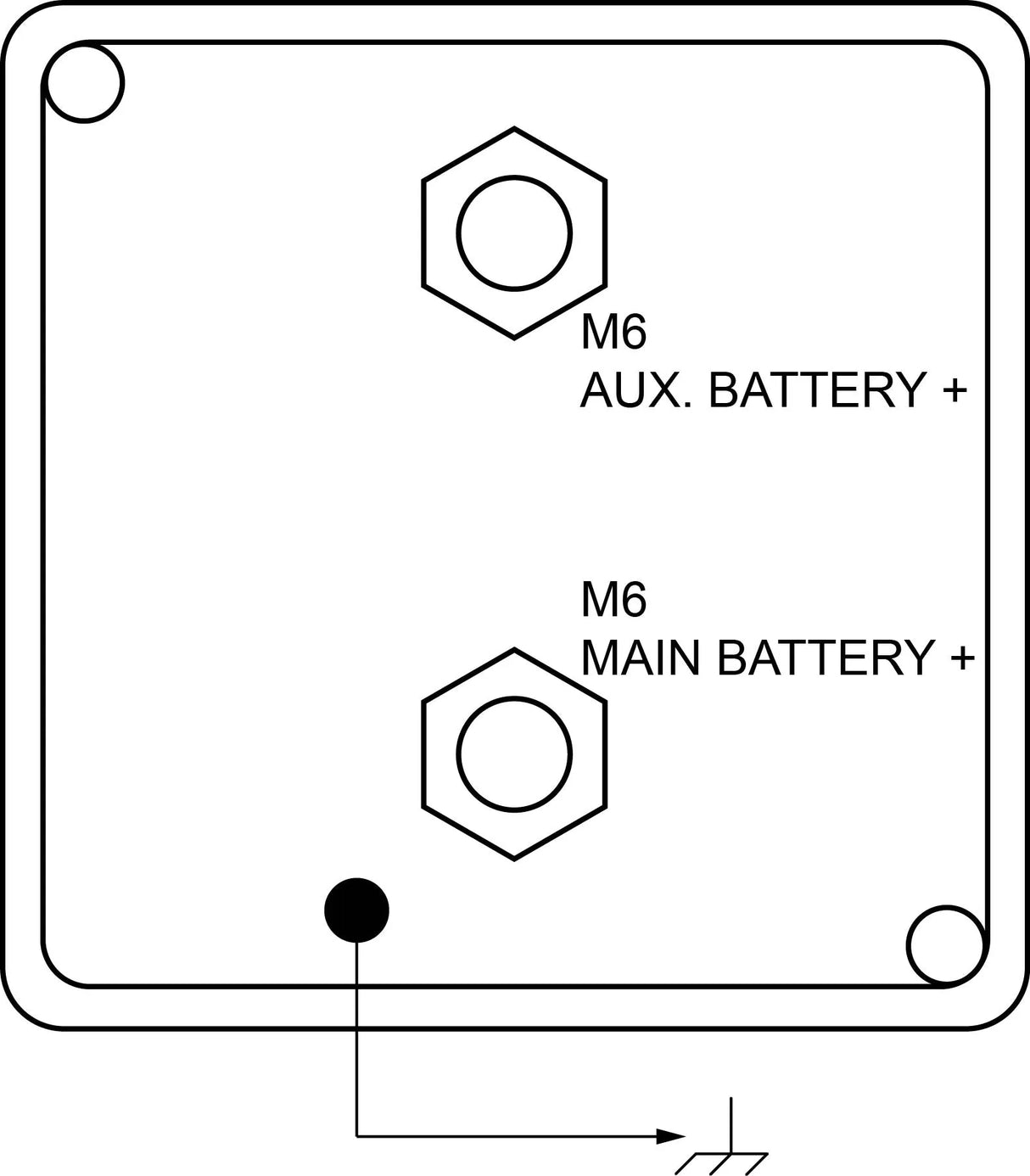 CARGO 12V akumuliatorių išrišimo relė 140A automatizuota