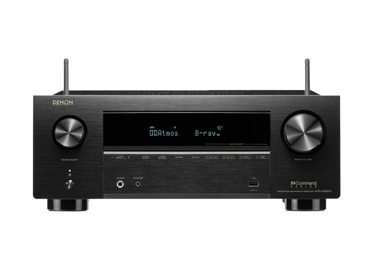 Denon AVR-X2800H, 7.2 kanalų namų kino stiprintuvas su HEOS ir Dolby Atmos