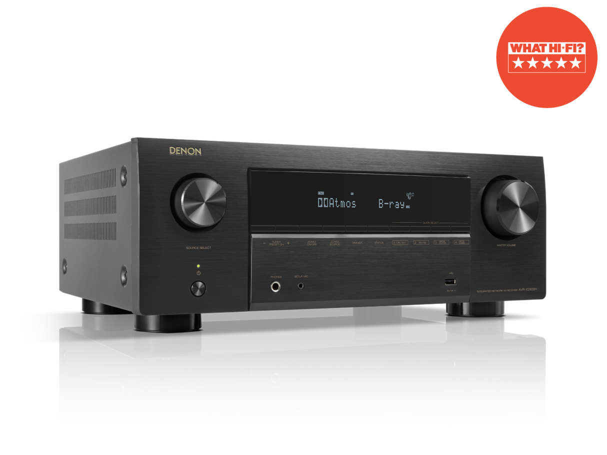 Denon AVR-X2800H, 7.2 kanalų namų kino stiprintuvas su HEOS ir Dolby Atmos