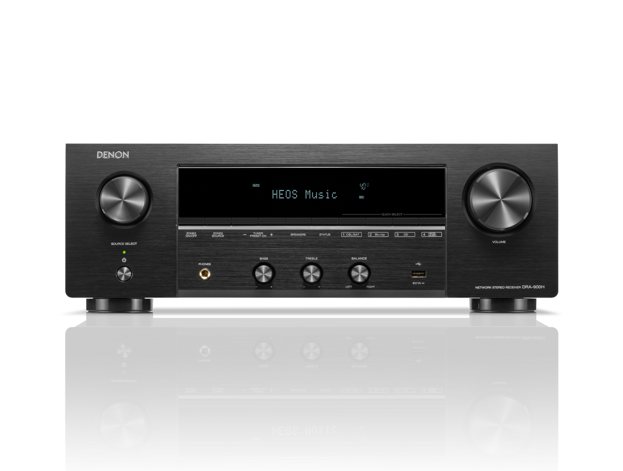 Denon DRA-900H, 2.2 kanalų stereo stiprintuvas - 8K AV resyveris su tinklo grotuvu, HEOS
