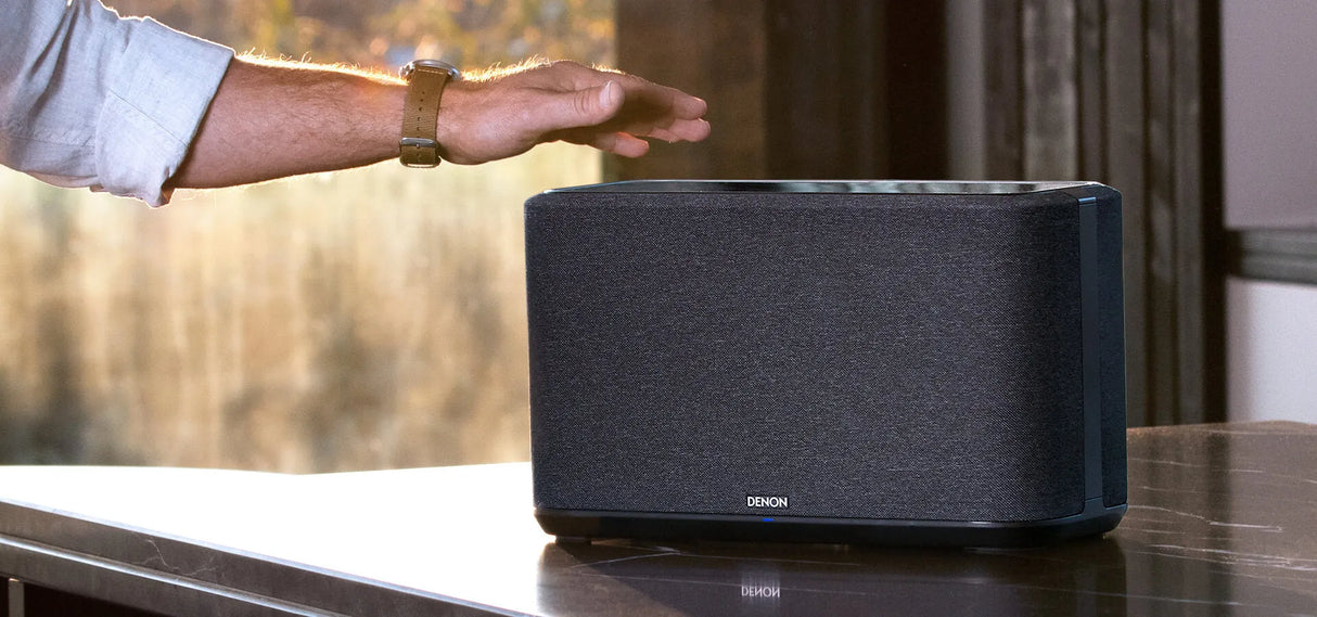 Denon Home 350, belaidė išmani garso kolonėlė, Apple AirPlay, HEOS, Amazon Music, Spotify