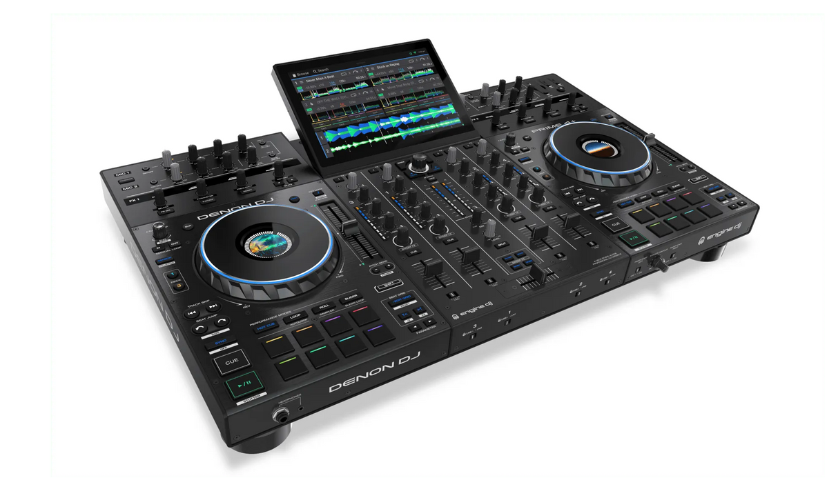 Denon Prime 4+, DJ sistema su spalvotu 10.1" ekranu
