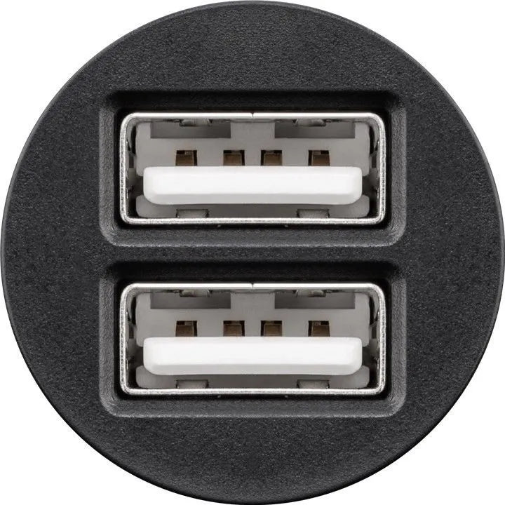 Dvigubas USB įkrovimo adapteris automobiliui Goobay 2.4A