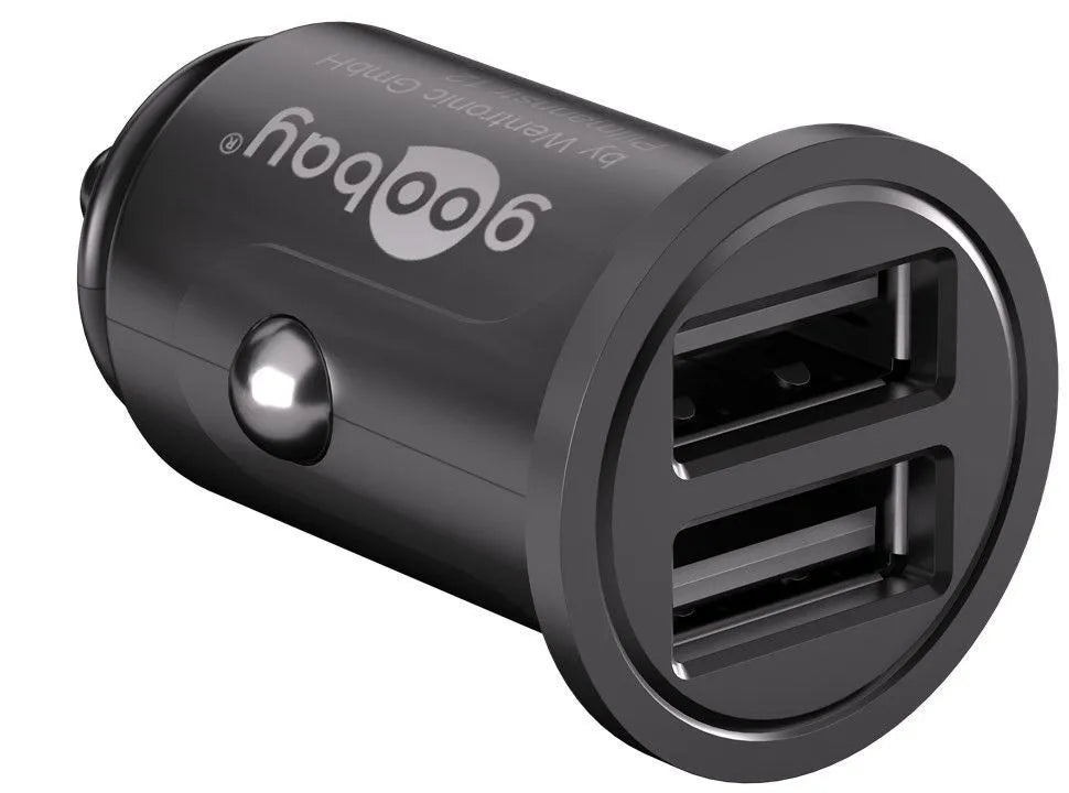 Dvigubas USB įkrovimo adapteris automobiliui Goobay 4.8A
