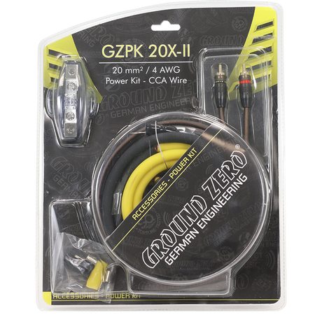 Ground Zero GZPK 20X-II, 20 mm² kabelių rinkinys stiprintuvo pajungimui