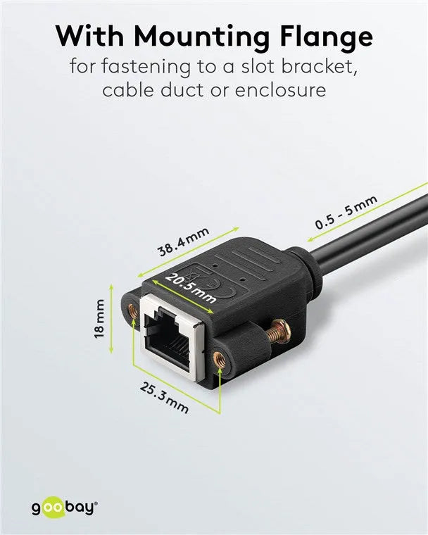 Goobay CAT 6A, S/FTP (PiMF) prailginimo kabelis, 5m