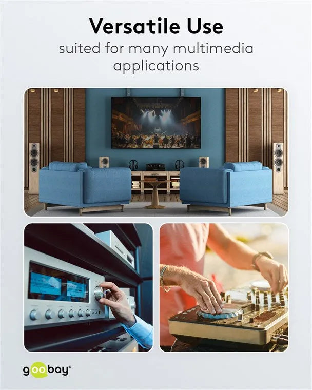 Goobay Mono RCA, kabelis, 10m