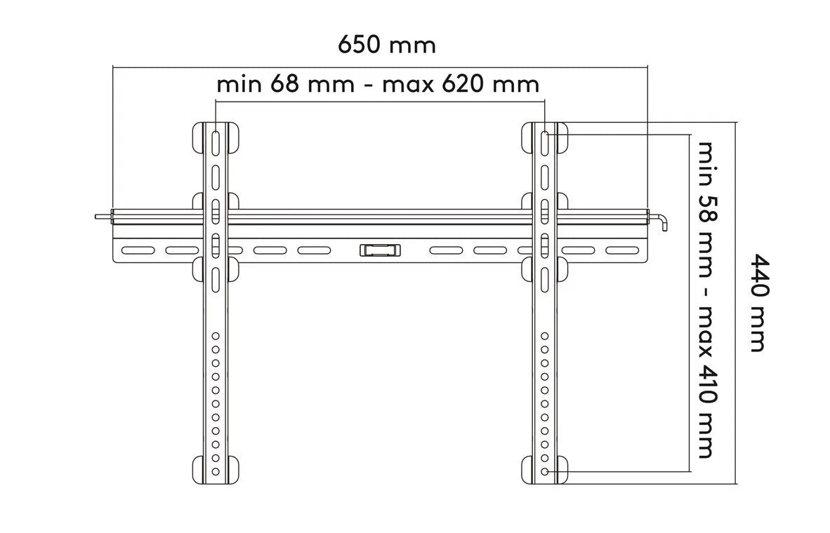 Goobay TV EasyFix XL+, TV sieninis laikiklis