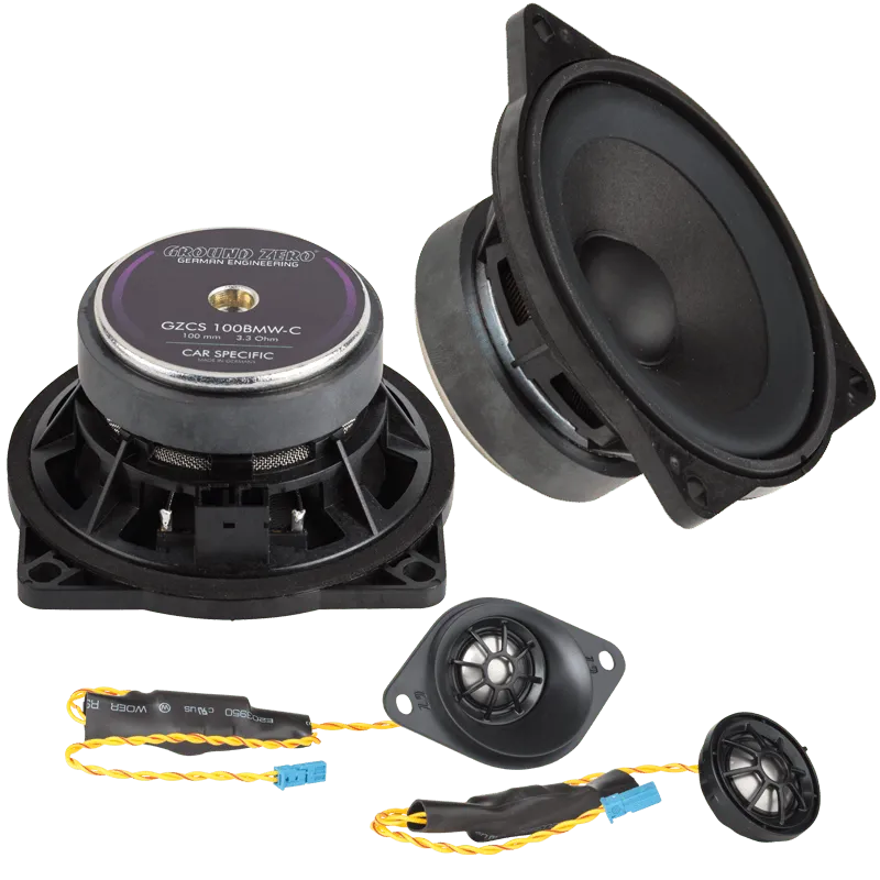Ground Zero GZCS 100BMW-C, 10cm komponentiniai garsiakalbiai skirti BM