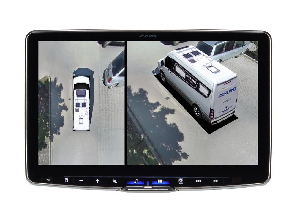 The Alpine HCS-T100 360° camera system is designed for campers and motorhomes