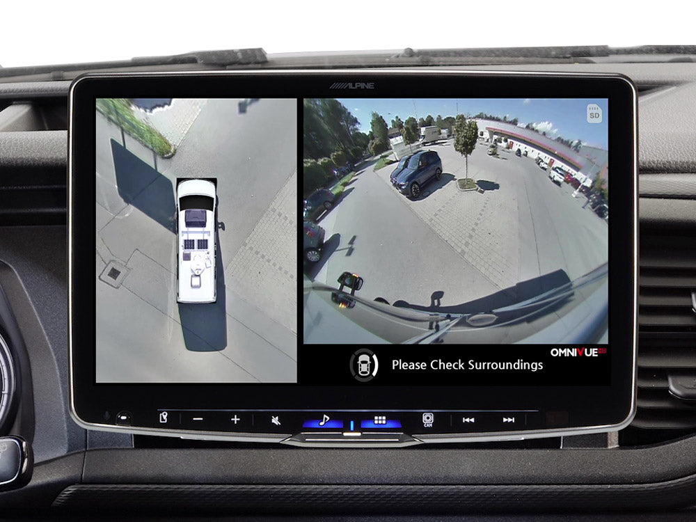 The Alpine HCS-T100 360° camera system is designed for campers and motorhomes