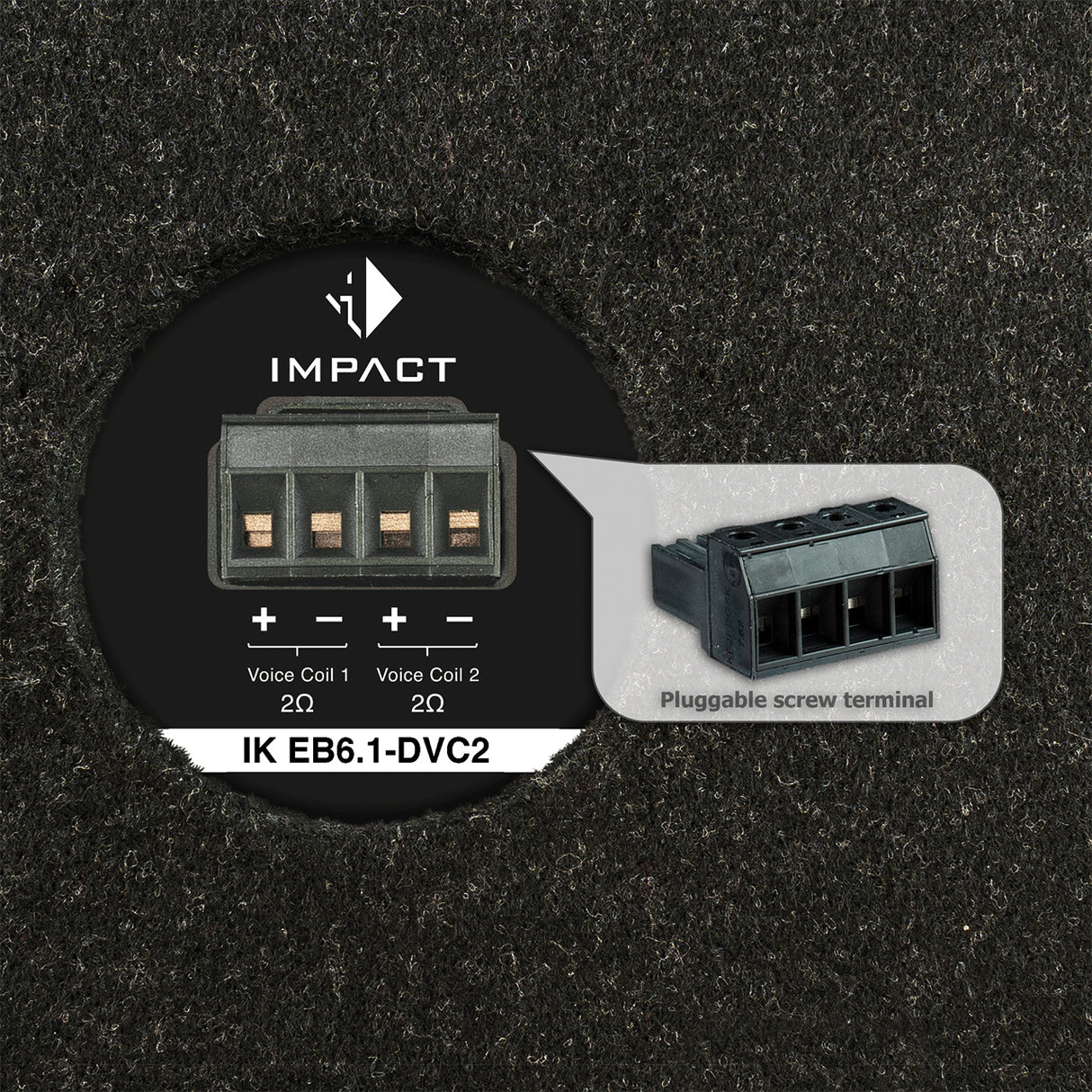 HELIX IK EB6.1, kompaktiška žemų dažnių kolonėlė automobiliui, 150W