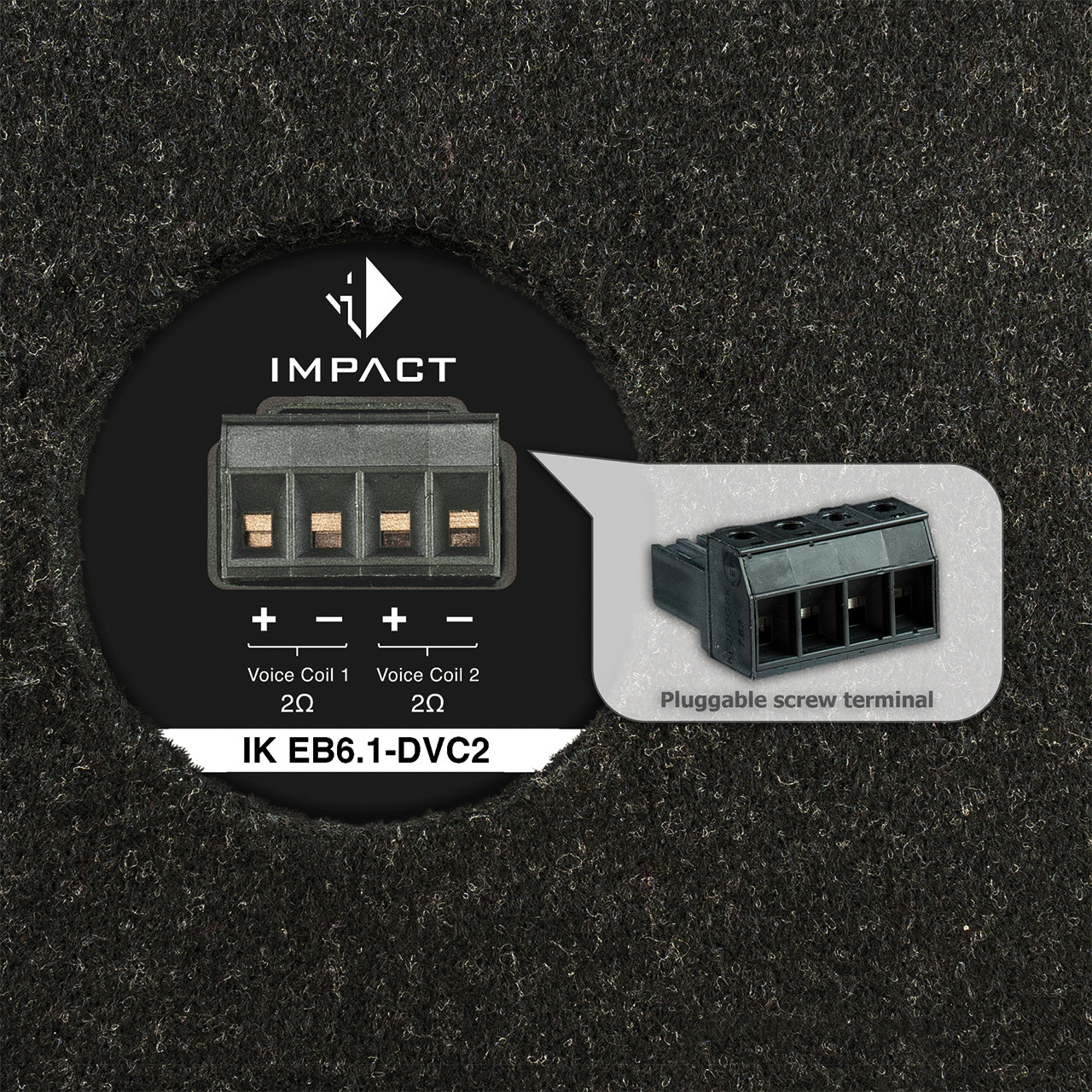 HELIX IK EB6.1, kompaktiška žemų dažnių kolonėlė automobiliui, 150W