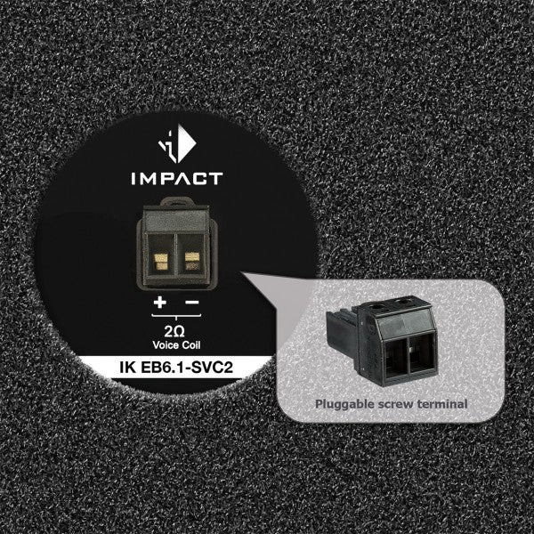 HELIX IK EB6.1, kompaktiška žemų dažnių kolonėlė automobiliui, 150W