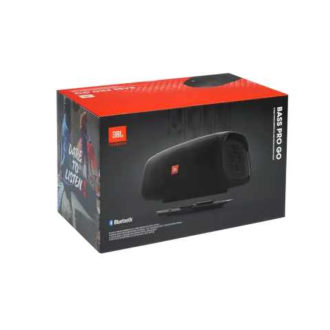 JBL BASSPRO GO, automobilinis žemų dažnių garsiakalbis ir nešiojamasis Bluetooth garsiakalbis viename