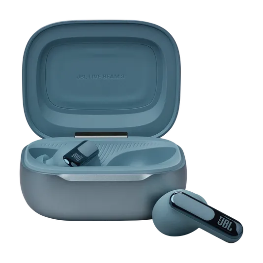 JBL Live Beam 3, In-Ear belaidės triukšmą slopinančios ausinės, su išmaniu dėklu, belaidžiu krovimu