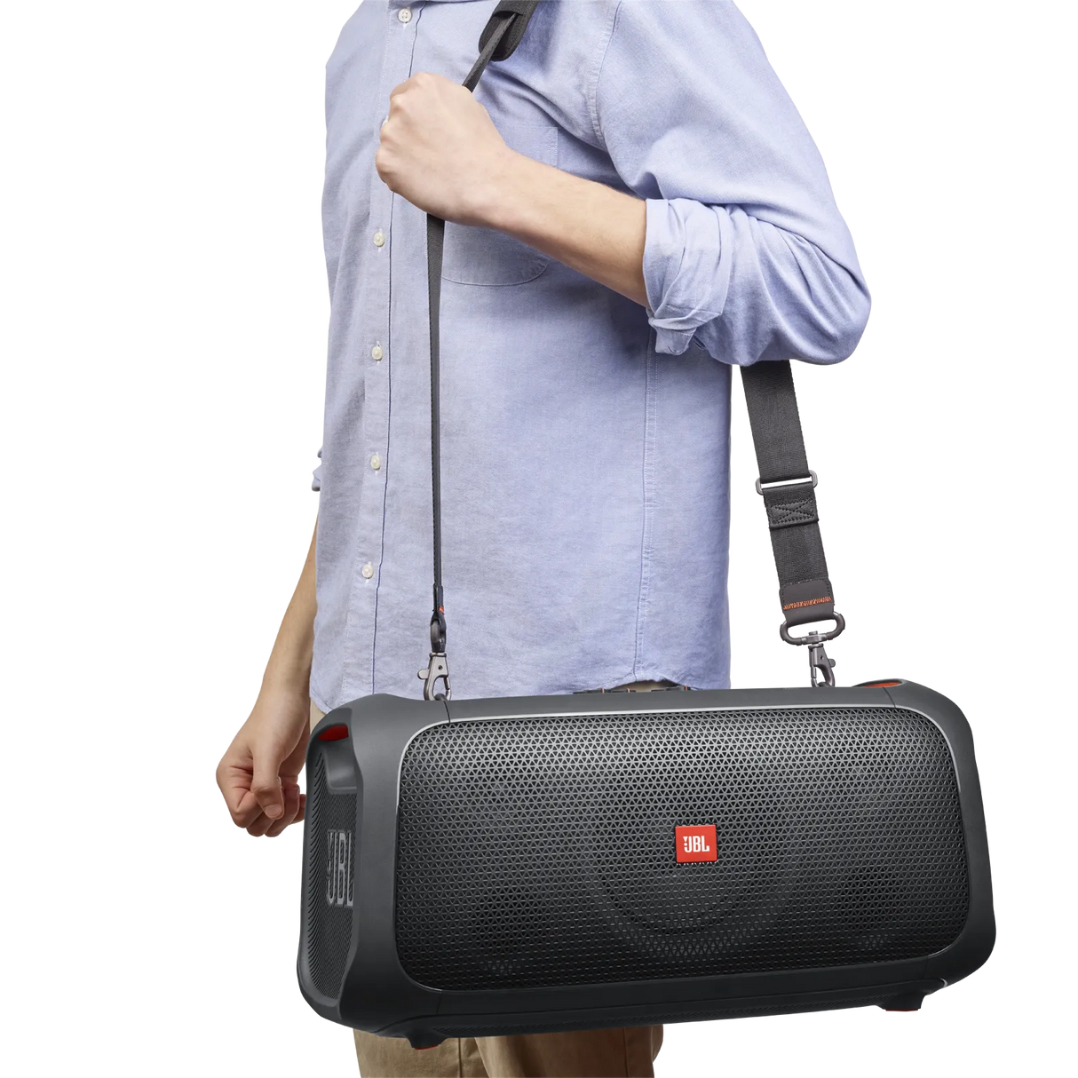 JBL PartyBox On-The-Go, nešiojama garso kolonėlė su mikrofonu