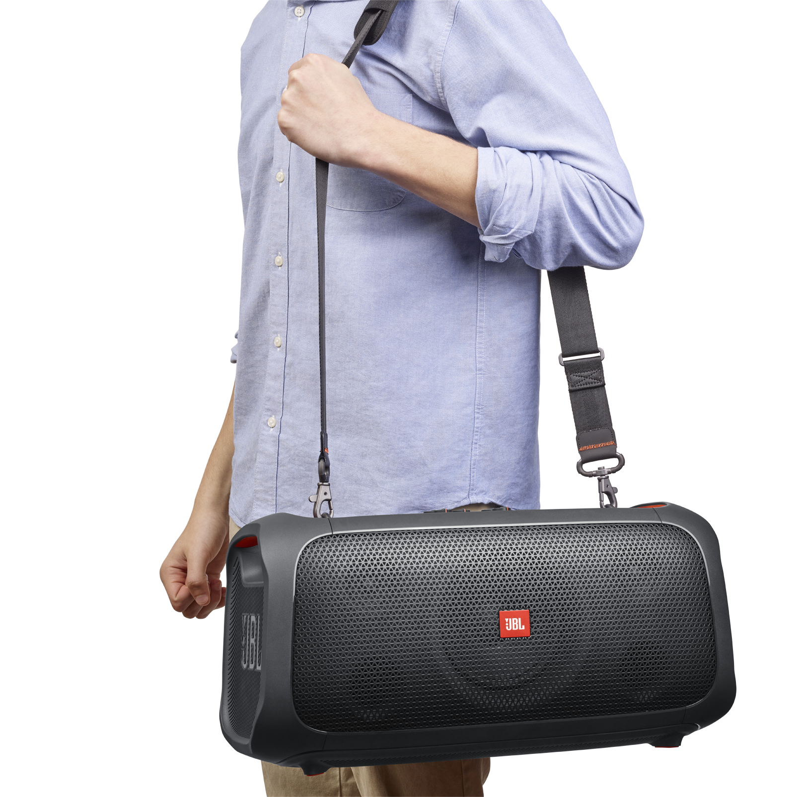 JBL PartyBox On-The-Go, nešiojama garso kolonėlė su mikrofonu