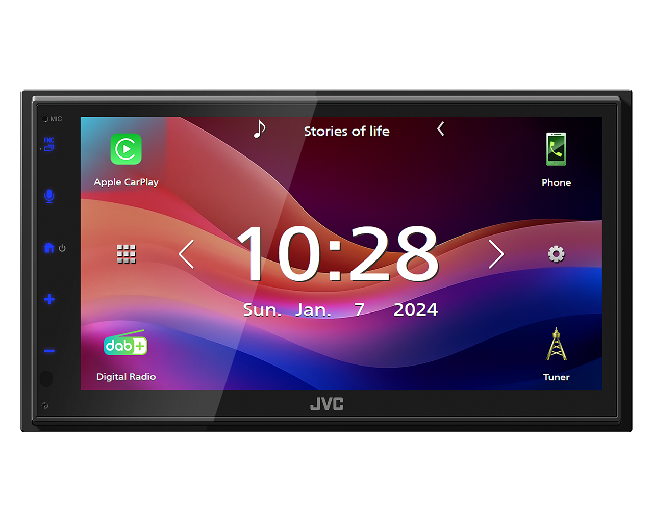 JVC KW-M695DBW, automobilinė multimedija su 6.8" ekranu, Bluetooth