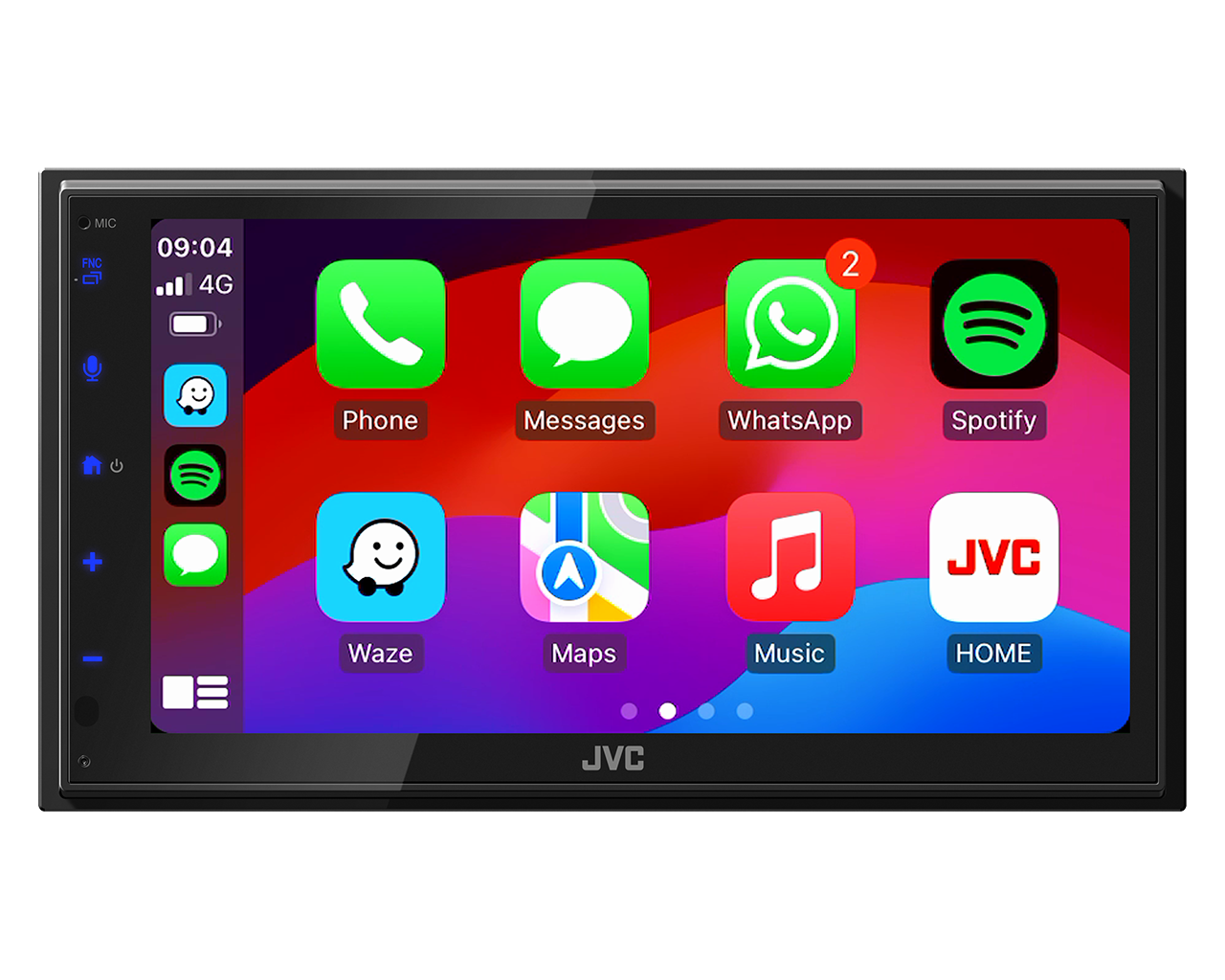 JVC KW-M695DBW, automobilinė multimedija su 6.8" ekranu, Bluetooth