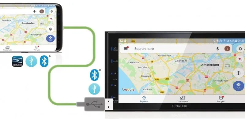 Kenwood DMX-120BT, 6.8" multimedija su USB, Bluetooth