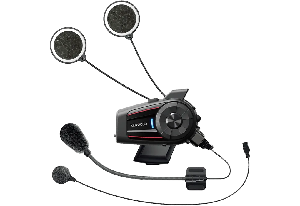 Kenwood KCA-HX7C, motociklams skirta Bluetooth komunikacijos ir įrašymo sistema ant šalmo