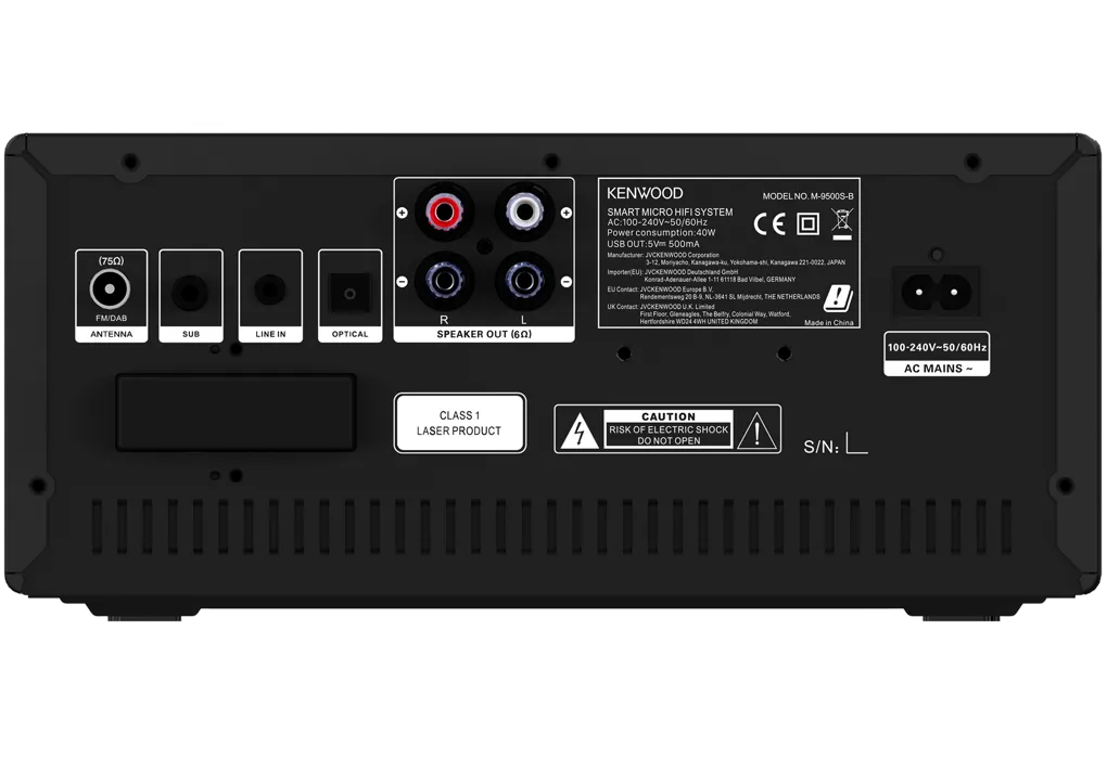 Kenwood M-9500S-B, Hi-Fi garso sistema