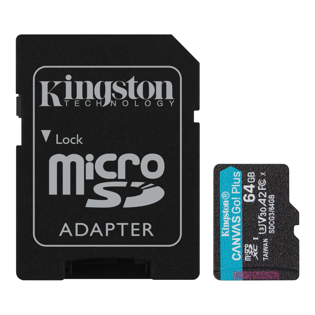 Kingston 64 GB Micro SD, atminties kortelė, 170/70 Mb/s