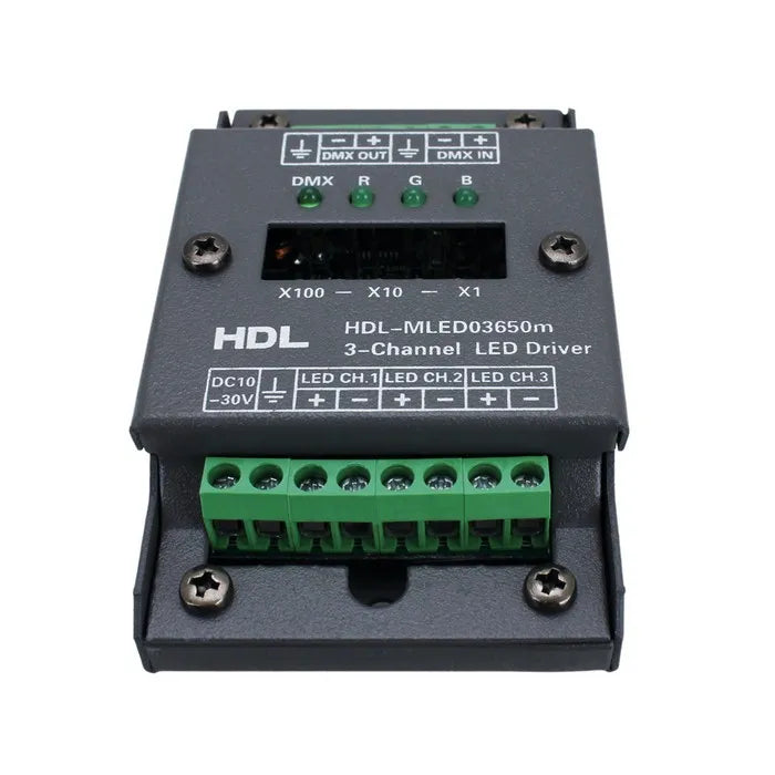 LED DMX valdiklis HDL-SB-LED650mA, 3x650mA