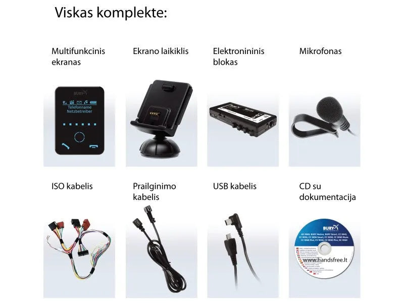 Laisvų rankų įranga Bury CC 9058