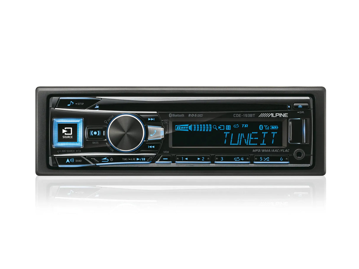 Magnetola automobiliui Alpine CDE-193BT, USB, AUX, BLUETOOTH