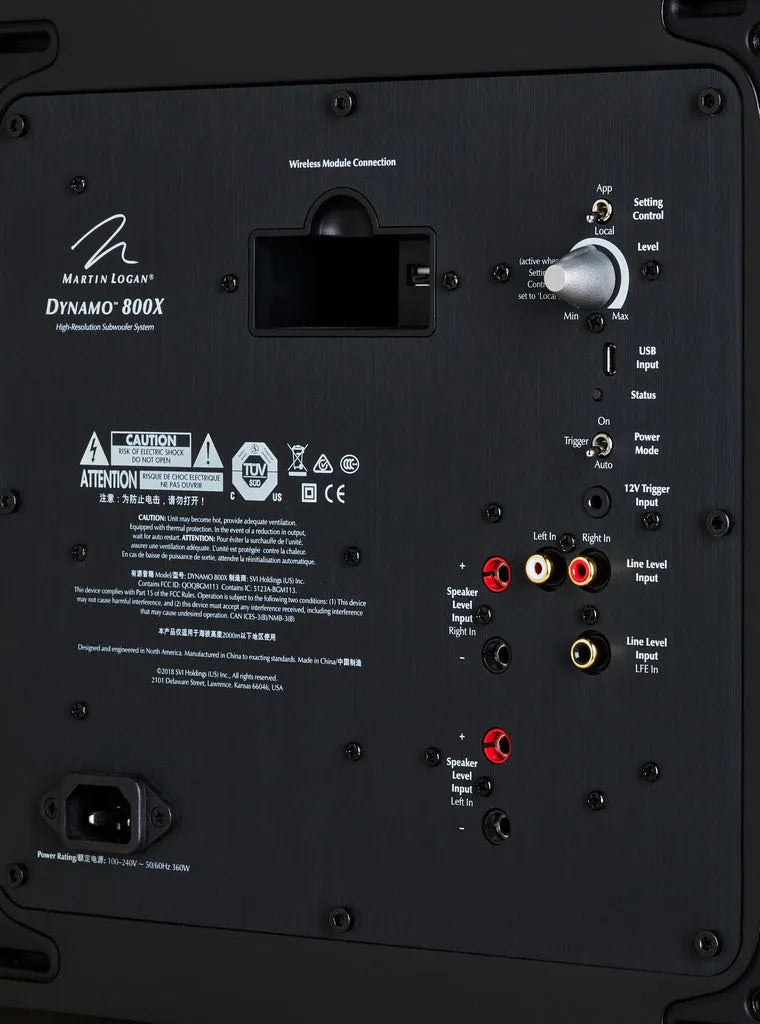 Martin Logan Dynamo 800X, Belaidė žemų dažnių kolonėlė 600W