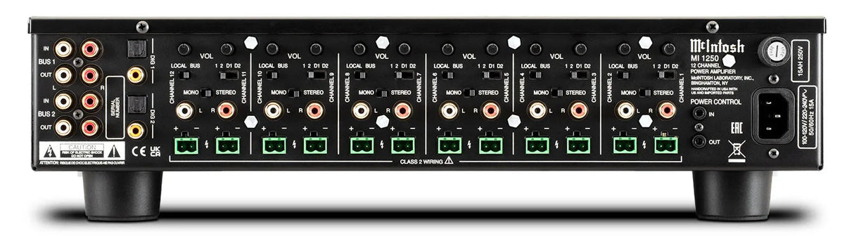 McIntosh MI1250, 12-os kanalų galios stiprintuvas
