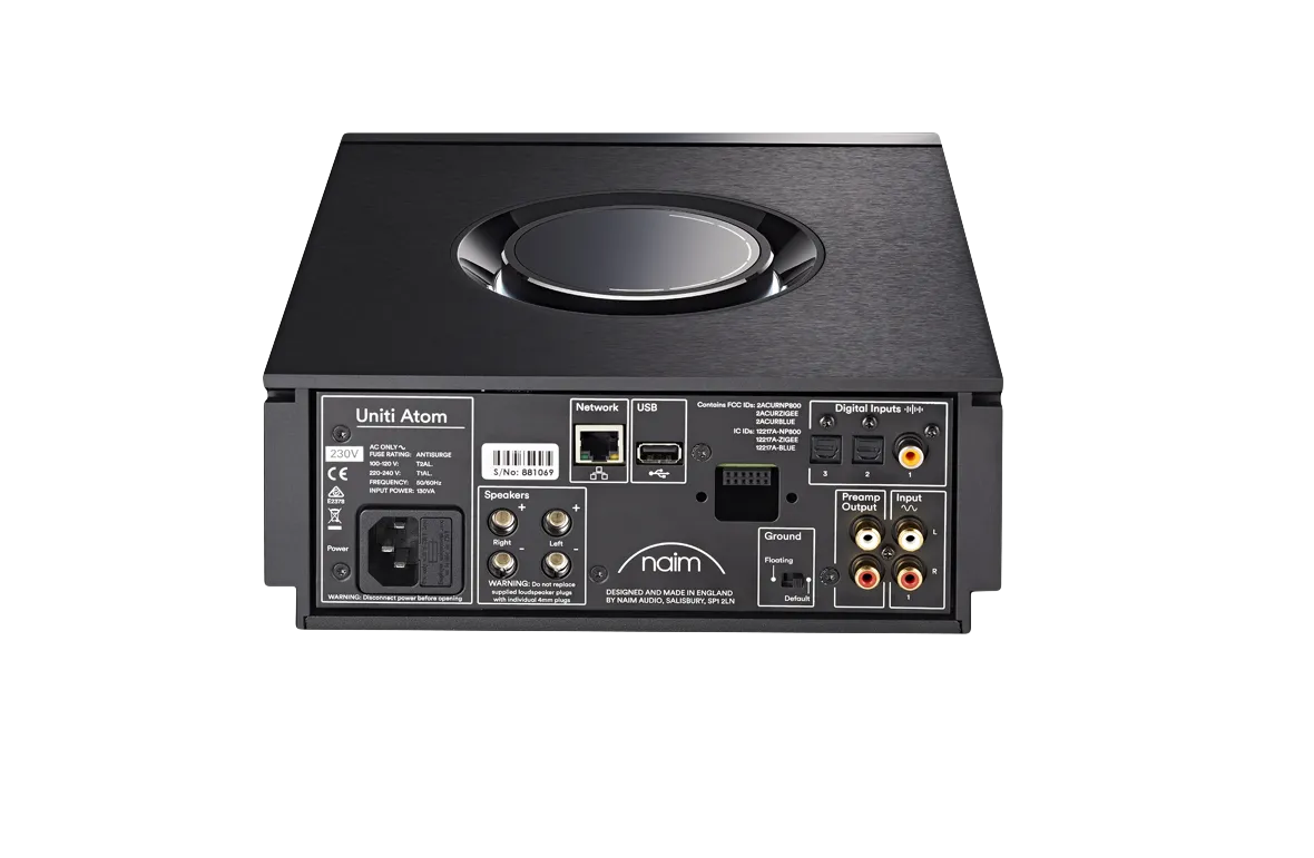 Naim Uniti Atom, Išmanus HighEnd klasės Muzikos grotuvas su stiprintuvu