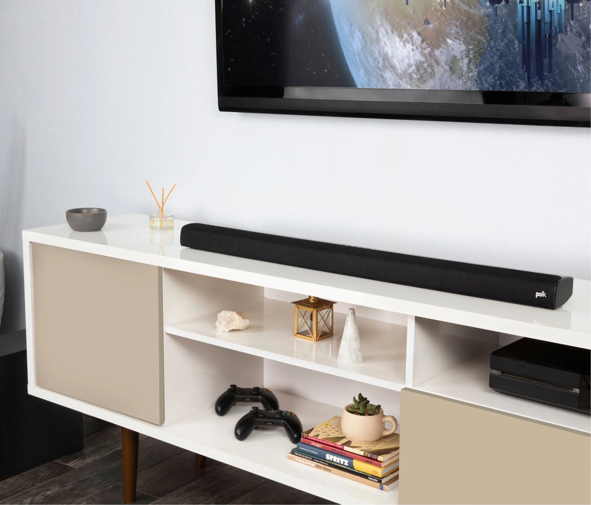 Polk Audio SIGNA S2, TV soundbaras su belaide žemų dažnių kolonėle